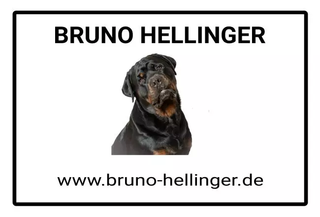 Hunde Warnschild Zutritt verboten Hunde Bruno Hellinger Bild